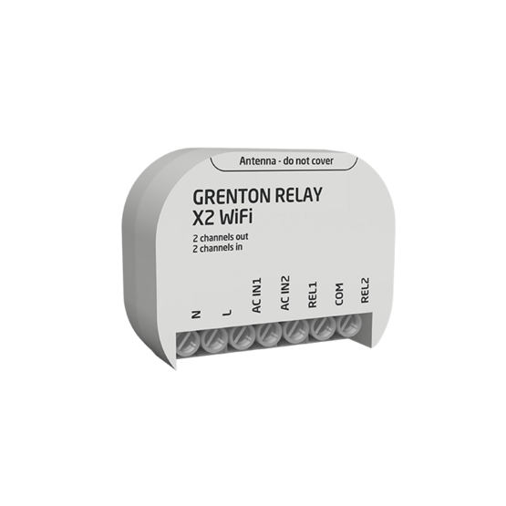 Grenton WRE-202-W-01 zápustné relé X2 + Wi-Fi