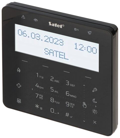 SATEL INT-KSG2R-B Dotyková drôtová klávesnica