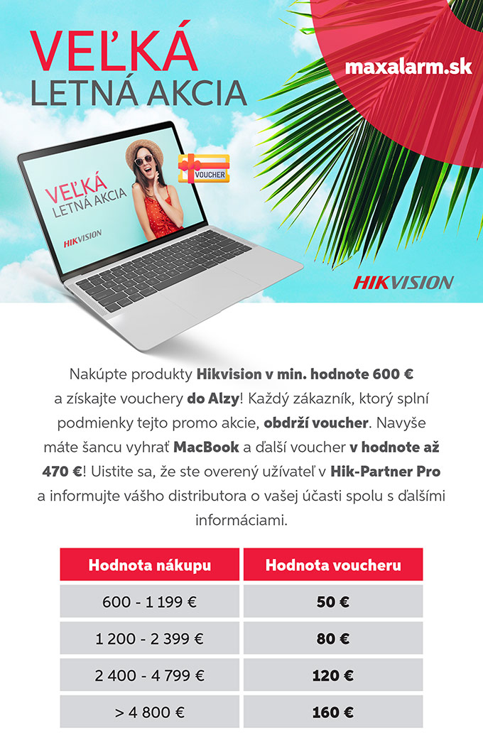 Veľká letná akcia Hikvision